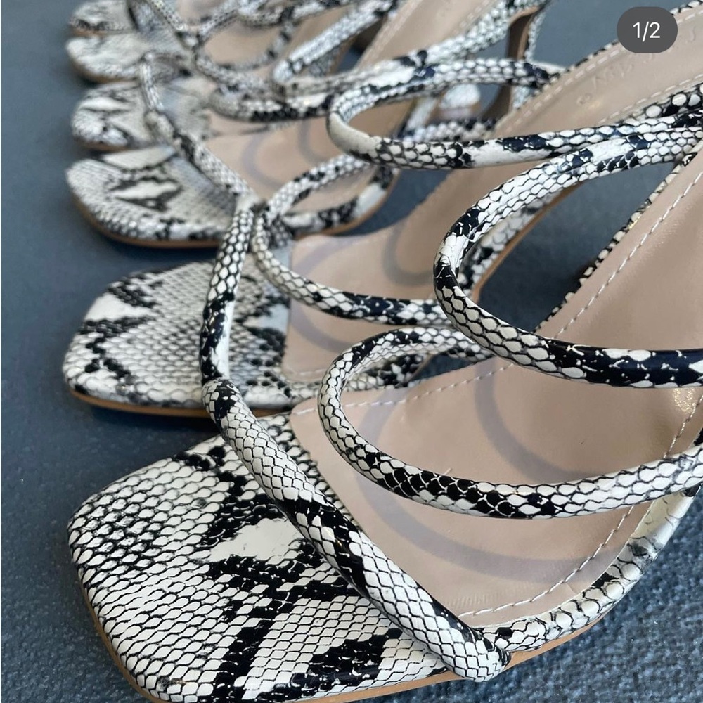 Brand New! Snakeskin Sandals